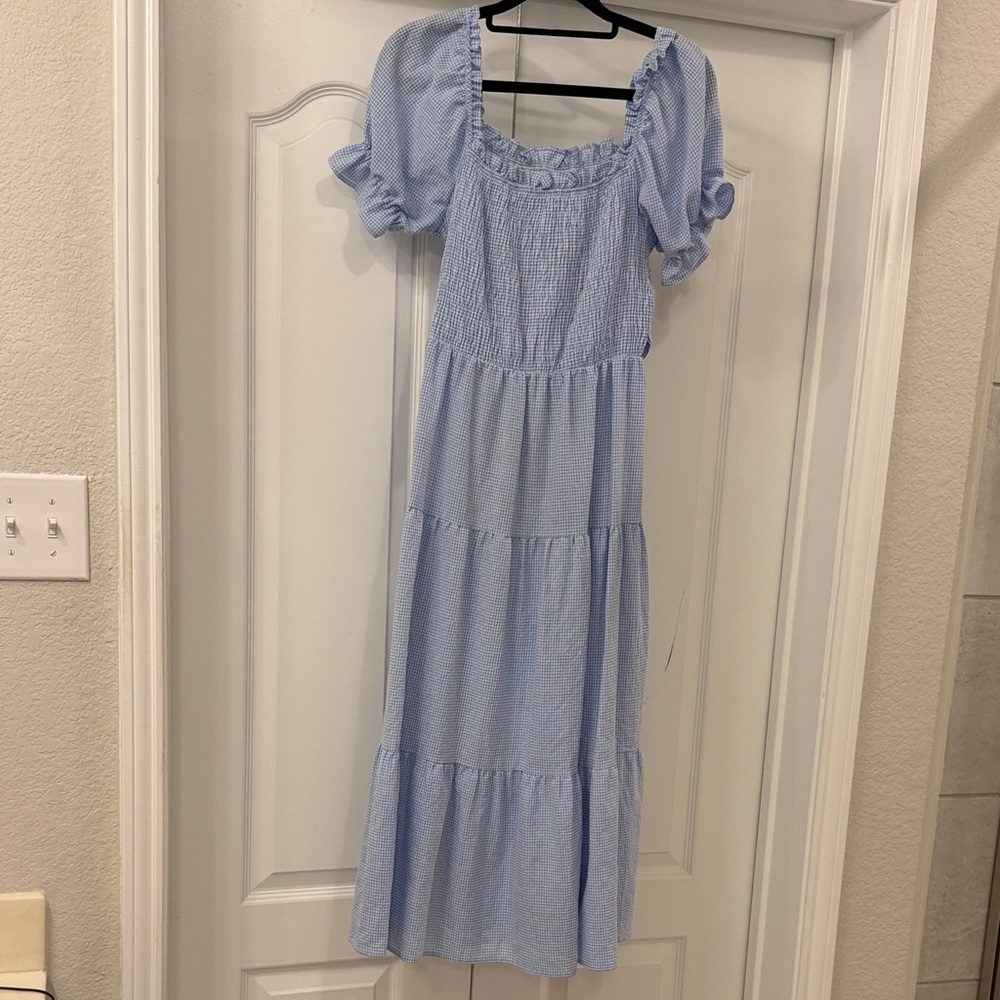 Amazon Blue Midi Dress